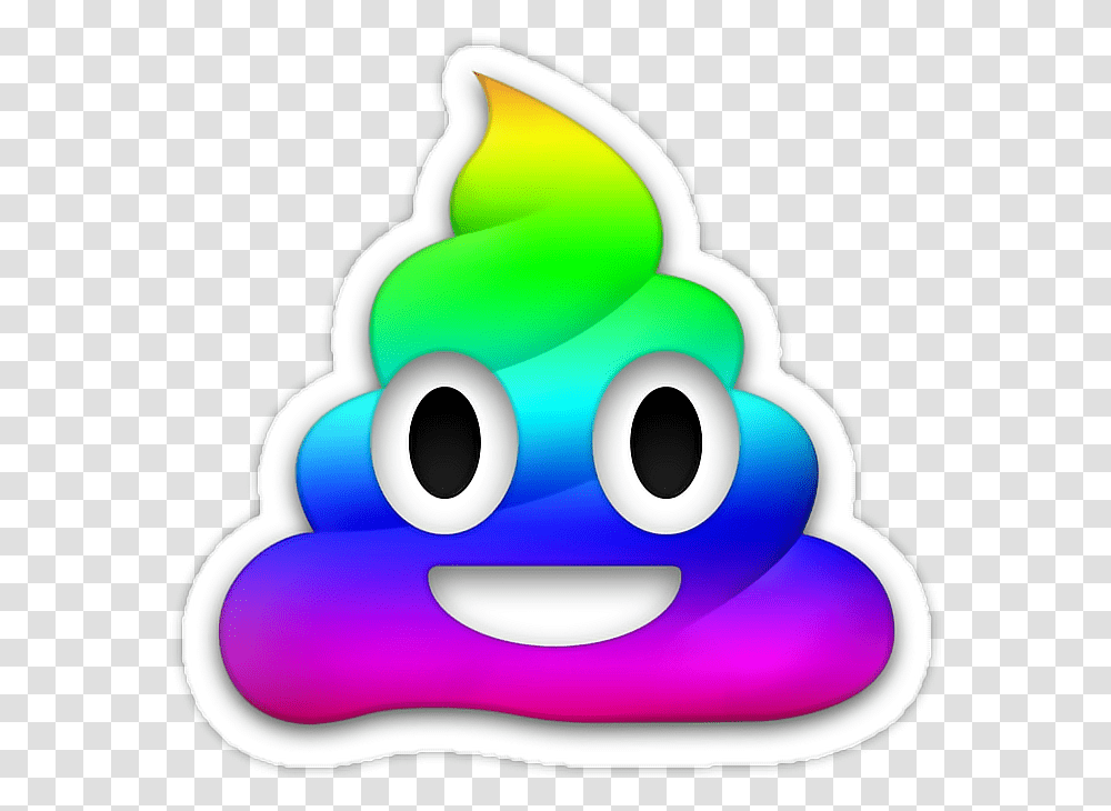 Emoji Emoticonos Whatsapp Rainbow Rainbow Poop Poop Emoji, Toy, Outdoors Transparent Png