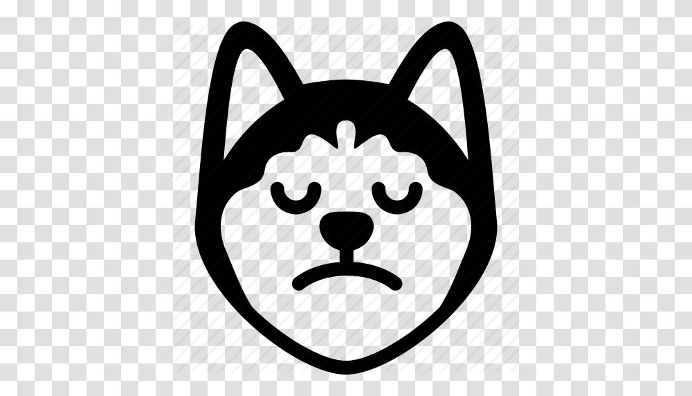 Emoji Emotion Expression Face Feeling Sad Siberian Husky Icon, Piano, Leisure Activities, Musical Instrument, Bag Transparent Png