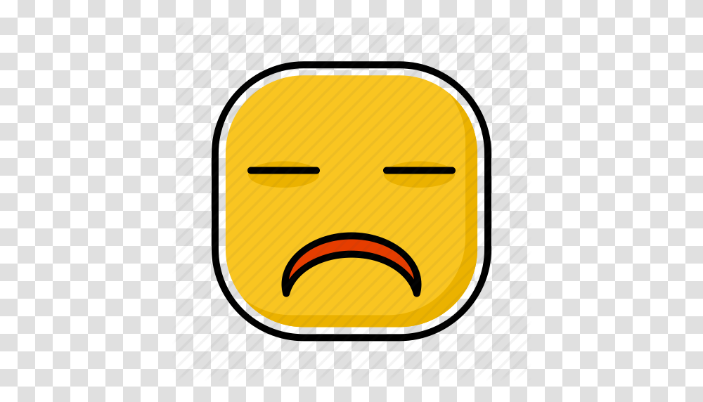 Emoji Emotion Expression Face Sad Icon, Pac Man, Mask, Treasure Transparent Png