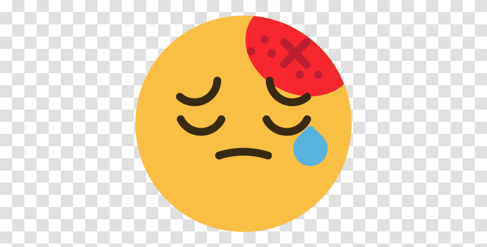 Emoji Emotion Face Feeling Hurt Icon Free Download Happy, Plant, Food, Fruit, Tennis Ball Transparent Png