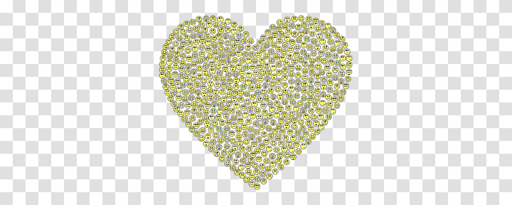 Emoji, Emotion, Rug, Heart, Pattern Transparent Png