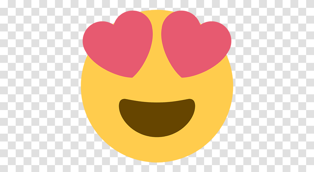Emoji Eyes Smiling Face With Heart Eyes, Label, Text, Food, Sticker Transparent Png