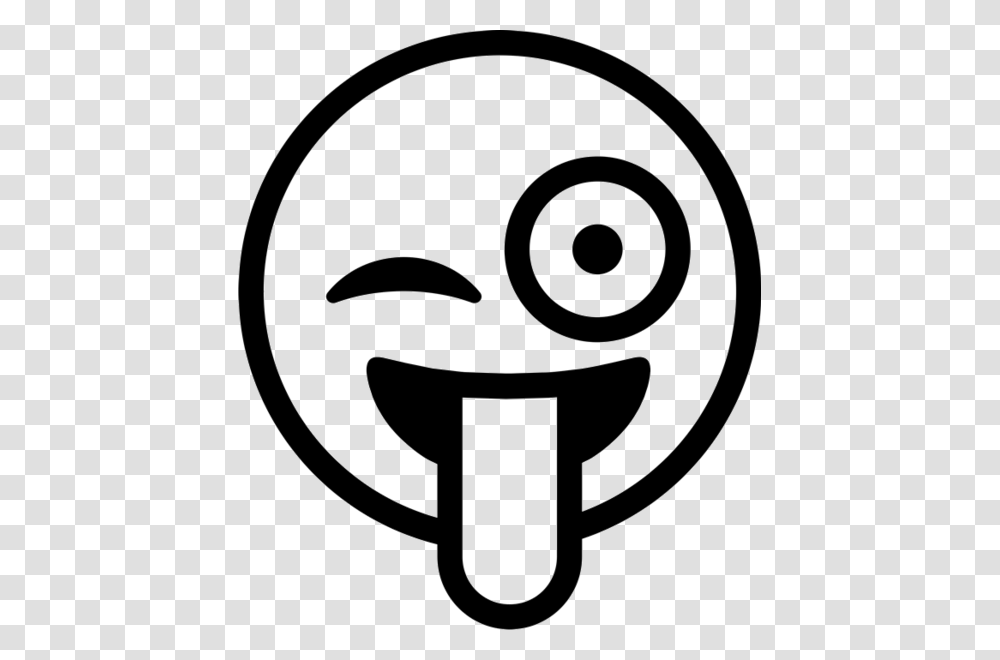 Emoji Face Clipart Black And White, Spiral, Coil, Stencil Transparent Png