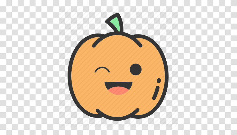 Emoji Face Fruit Holloween Pumpkin Pumpkins Icon, Vegetable, Plant, Food, Label Transparent Png