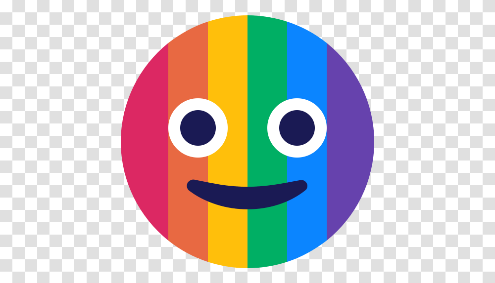 Emoji Face Lgbt Rainbow Icon Circle, Disk, Graphics, Art, Symbol Transparent Png