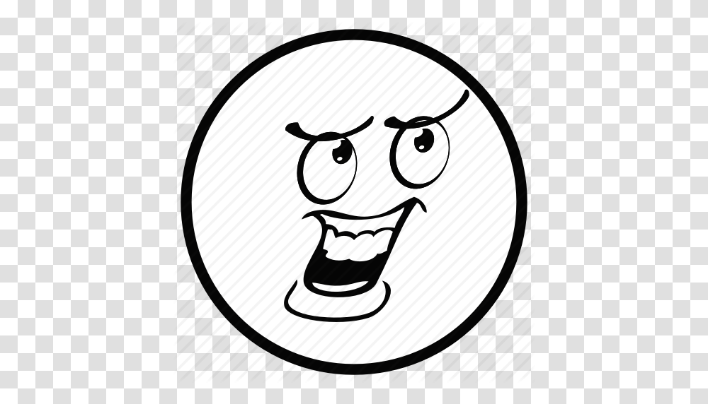 Emoji Face Monochrome Smiley White Icon, Apparel, Stencil Transparent Png