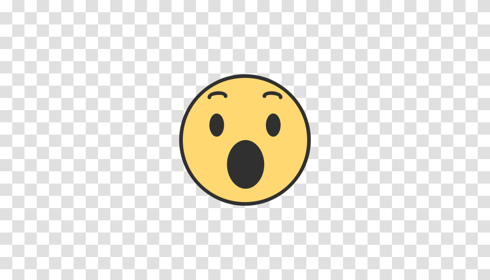 Emoji Facebook Reaction Shocked Emoji Icon, Moon, Nature, Photography Transparent Png