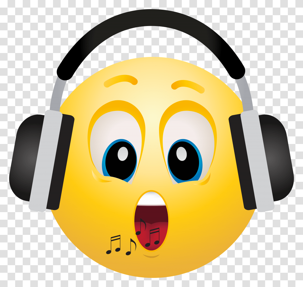 Emoji Faces, Headphones, Electronics, Headset, Pac Man Transparent Png