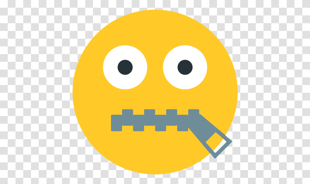 Emoji Faces Zipper, Pac Man Transparent Png