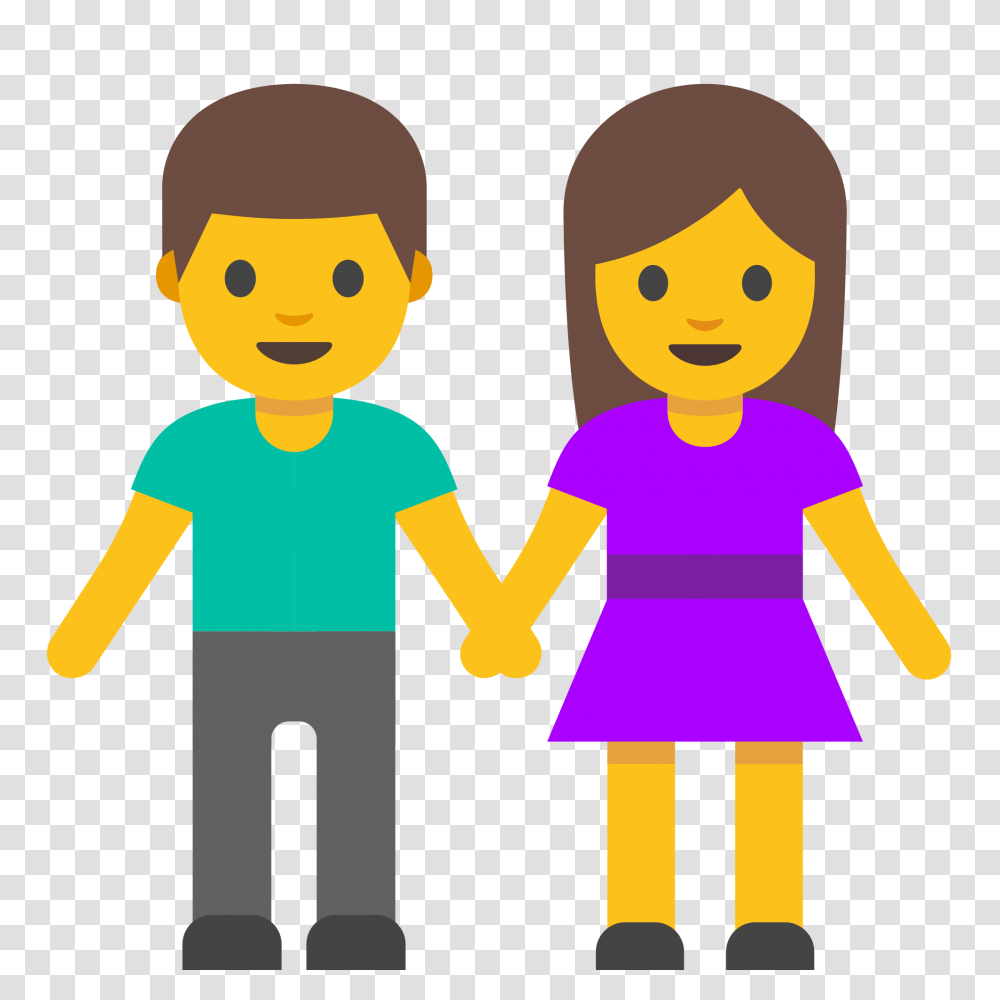 Emoji Family Android Nougat Woman, Hand, Person, Human, Holding Hands Transparent Png