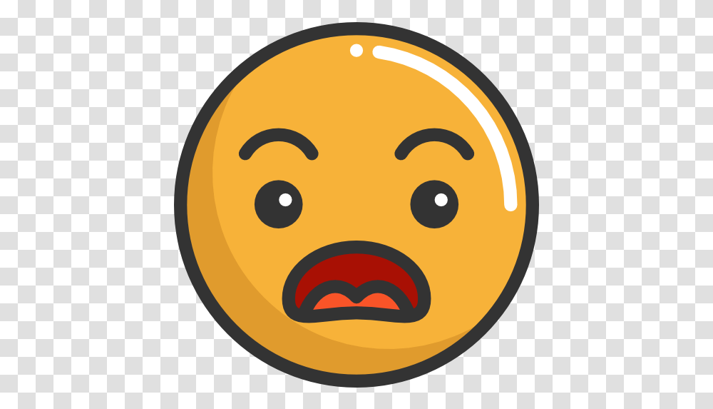 Emoji Feelings Smileys Surprised Angry Emoticons Icon Emoji Cute Face, Label, Text, Bowl, Food Transparent Png