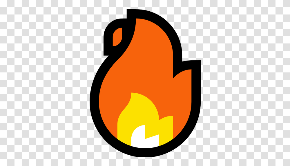Emoji Fire Clipart Fire Emoji Microsoft, Flame, Bird, Animal, Penguin Transparent Png