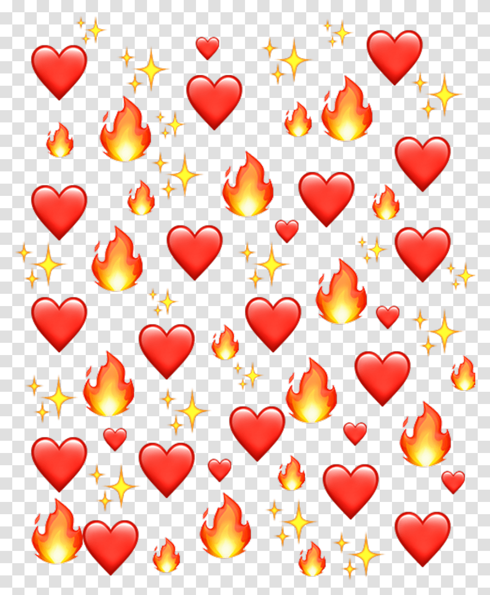 Emoji Fire Hearts Emoji Background, Balloon, Birthday Cake, Dessert, Food Transparent Png