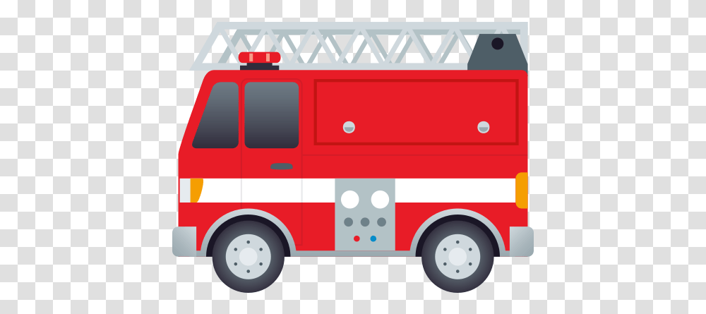 Emoji Fire Truck To Copy Paste Wprock Animated Fire Truck Gif, Vehicle, Transportation, Fire Department, Van Transparent Png