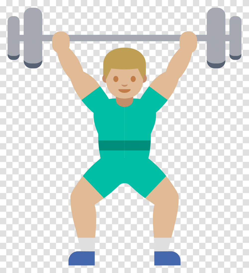 Emoji Fitness Clipart Muscle Emoji, Person, Shorts, People Transparent Png