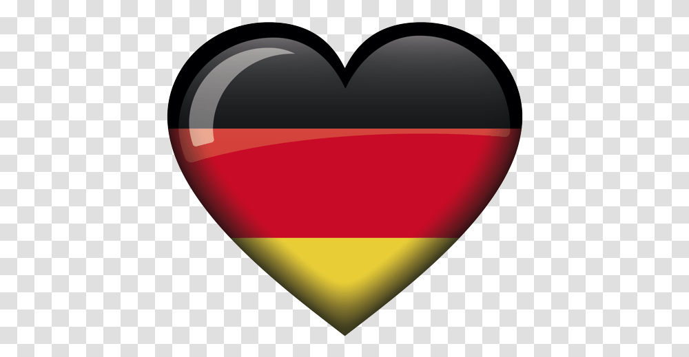 Emoji German Flag Heart, Balloon, Plectrum Transparent Png