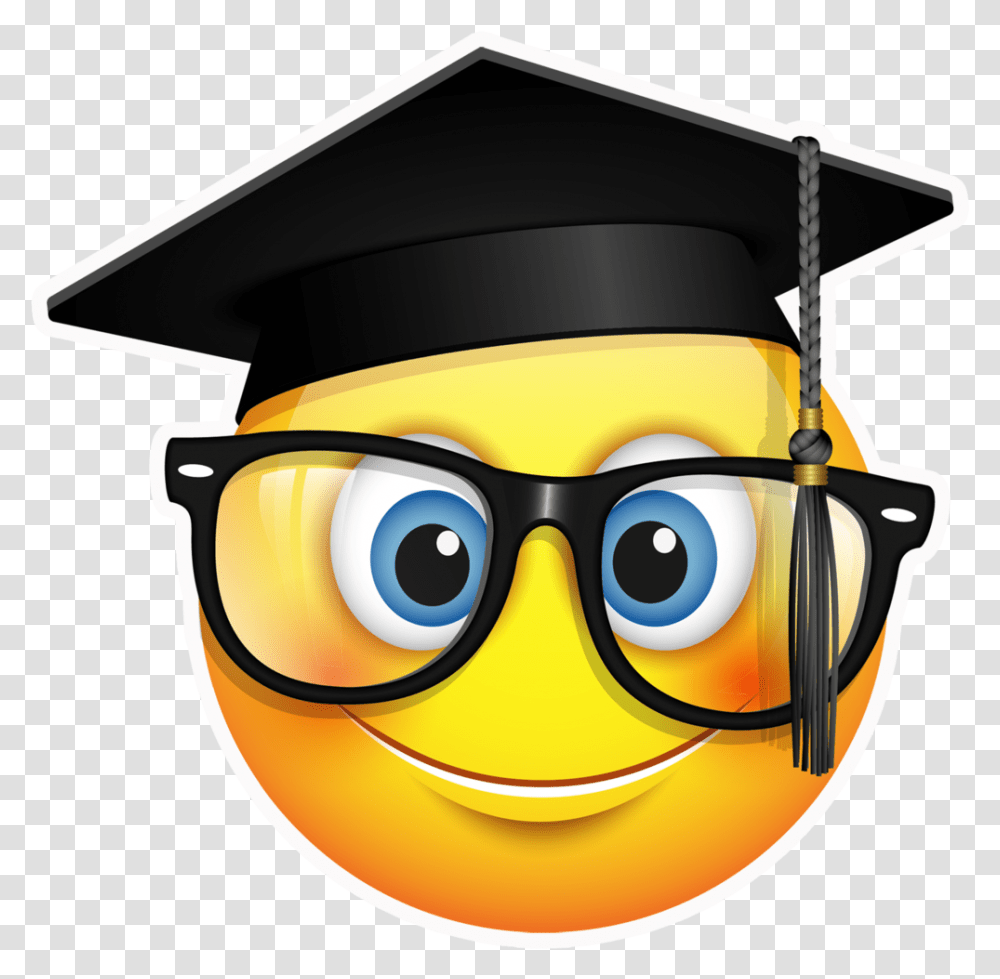 Emoji Graduation, Helmet, Apparel Transparent Png