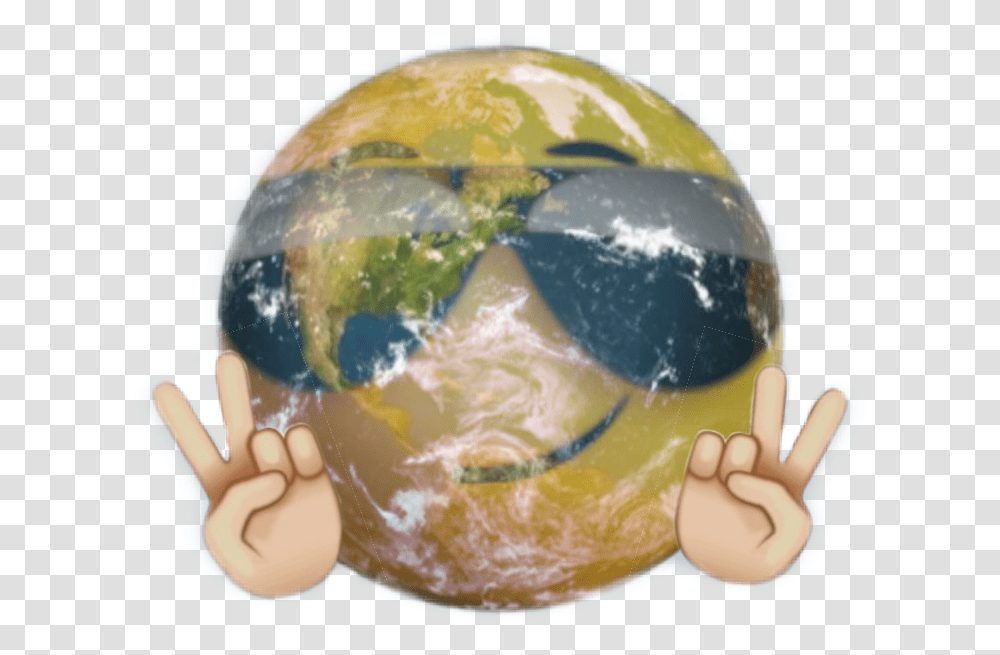 Emoji Hands Competitions Win Globe Ball Earth Earth, Outer Space, Astronomy, Universe, Planet Transparent Png