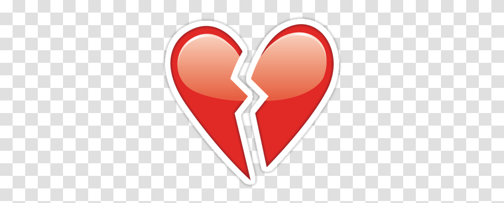 Emoji Heart Broken Broken Heart Emoji, Plectrum, Label, Text, Sticker Transparent Png