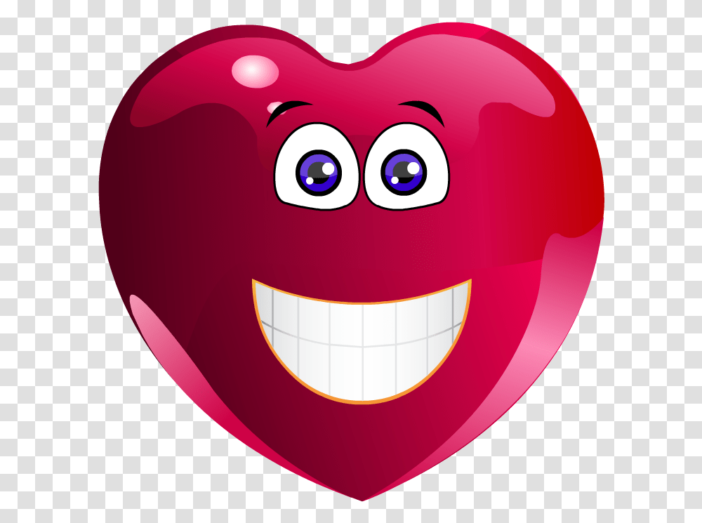Emoji Heart Clipart Happy Heart Clipart, Plant, Ball, Food, Balloon Transparent Png