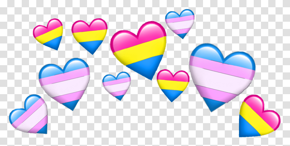 Emoji Heart Crown Pansexual, Triangle, Plectrum Transparent Png