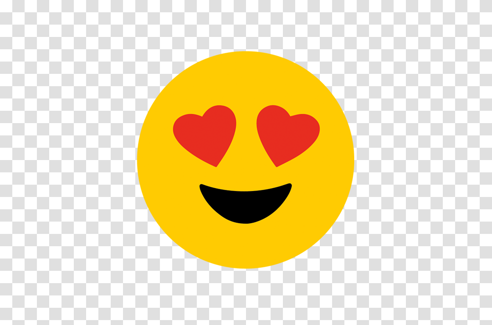 Emoji Heart Eyes Decal, Pac Man Transparent Png