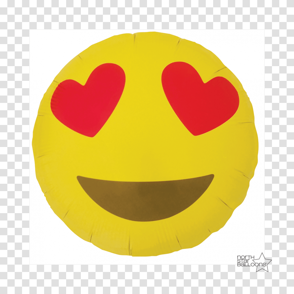 Emoji Heart Eyes In Northstar Balloons, Pac Man Transparent Png