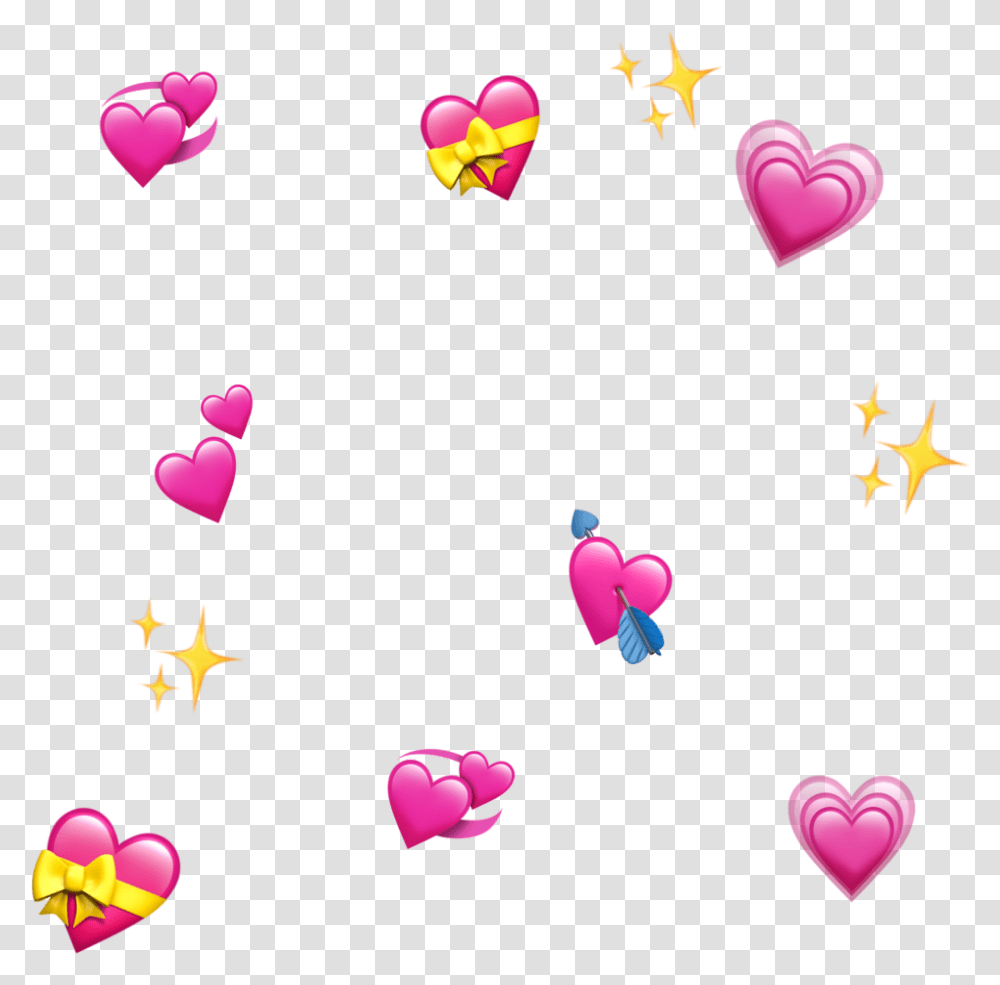 Emoji Heart Heartemoji Iphoneemoji Hearts Aesthetic Heart Emoji Meme Template, Star Symbol, Ball, Balloon Transparent Png