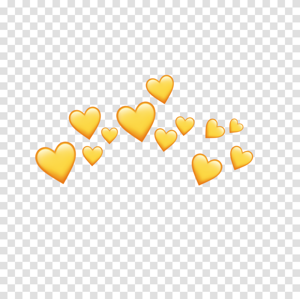 Emoji Heart Hearts Crown Yellow Tumblr, Lamp, Hand, Ball Transparent Png