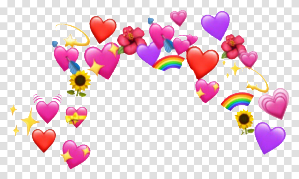 Emoji Heart Meme, Pattern, Floral Design, Fractal Transparent Png