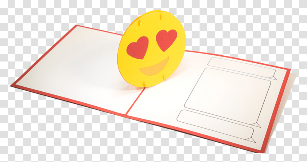 Emoji Heart Pop Up Card Paper Pop Cards Pop Up Card Circle, Text, Document Transparent Png
