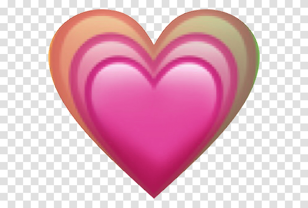 Emoji Heart Rainbow Love Lovely Pink Bigger Foryou Growing Pink Heart Emoji, Balloon Transparent Png