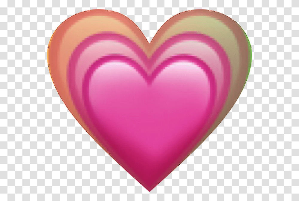 Emoji Heart Rainbow Love Lovely Pink Ios Pink Heart Emoji, Balloon Transparent Png