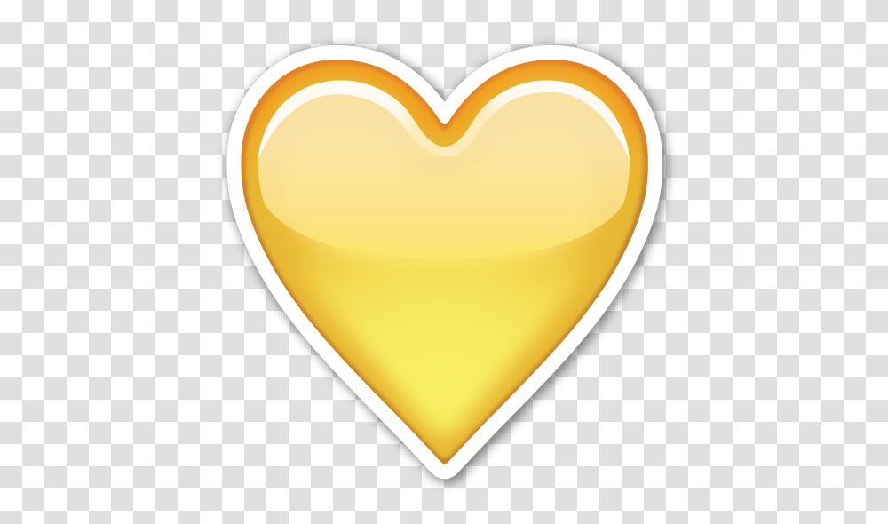 Emoji Heart & Clipart Free Download Ywd Yellow Heart Emoji Sticker, Plectrum, Food Transparent Png