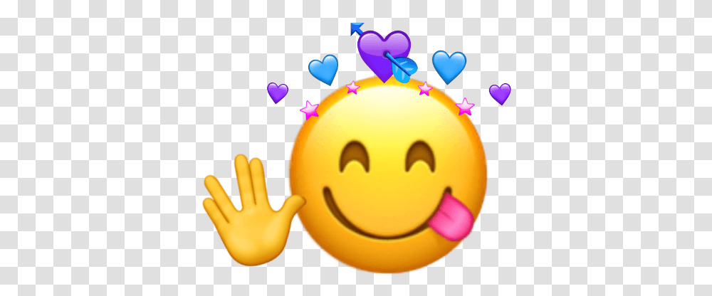 Emoji Heartcrown Purple Heart Alien Hand Smiley, Toy, Birthday Cake, Dessert, Food Transparent Png