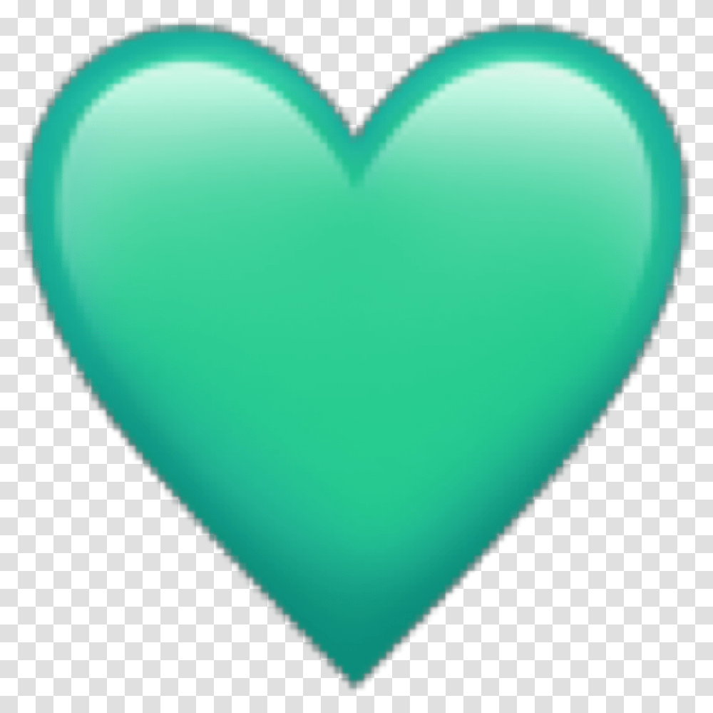 Emoji Heartemoji Teal Heart Sticker By Teal Heart Emoji, Balloon, Pillow, Cushion Transparent Png