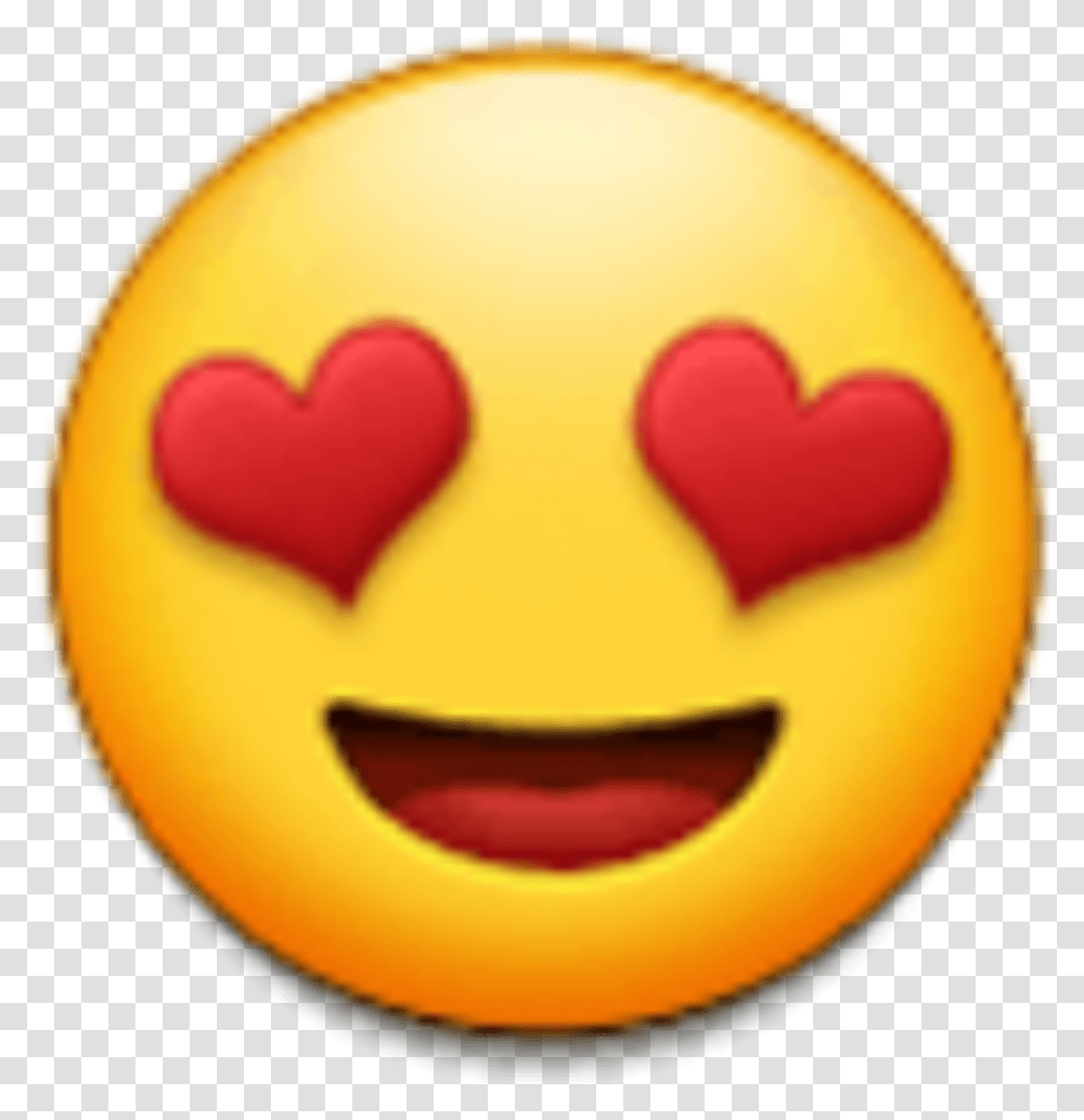 Emoji Herz Heart Herzaugen Hearteyes Heart Eyes Emoji, Pac Man Transparent Png