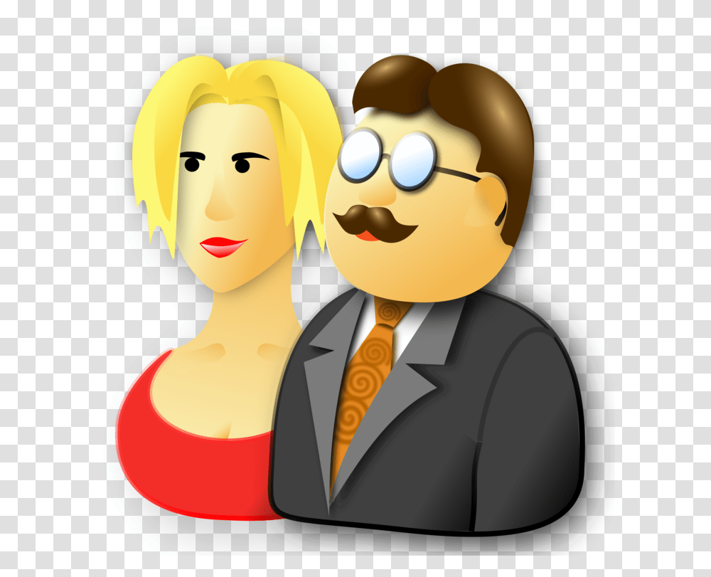 Emoji Husband And Wife, Tie, Accessories, Crowd Transparent Png