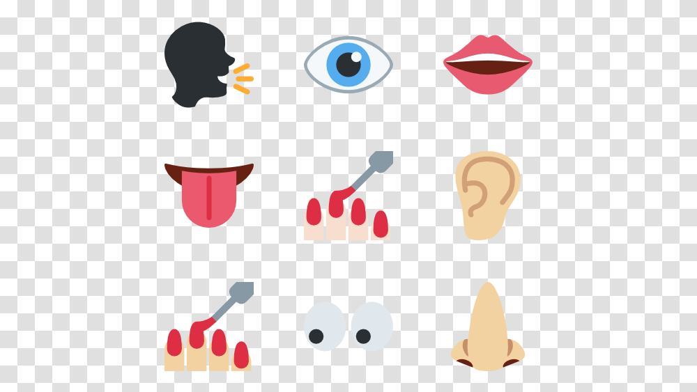 Emoji Icon Packs Parts Of The Body, Teeth, Mouth, Lip, Poster Transparent Png