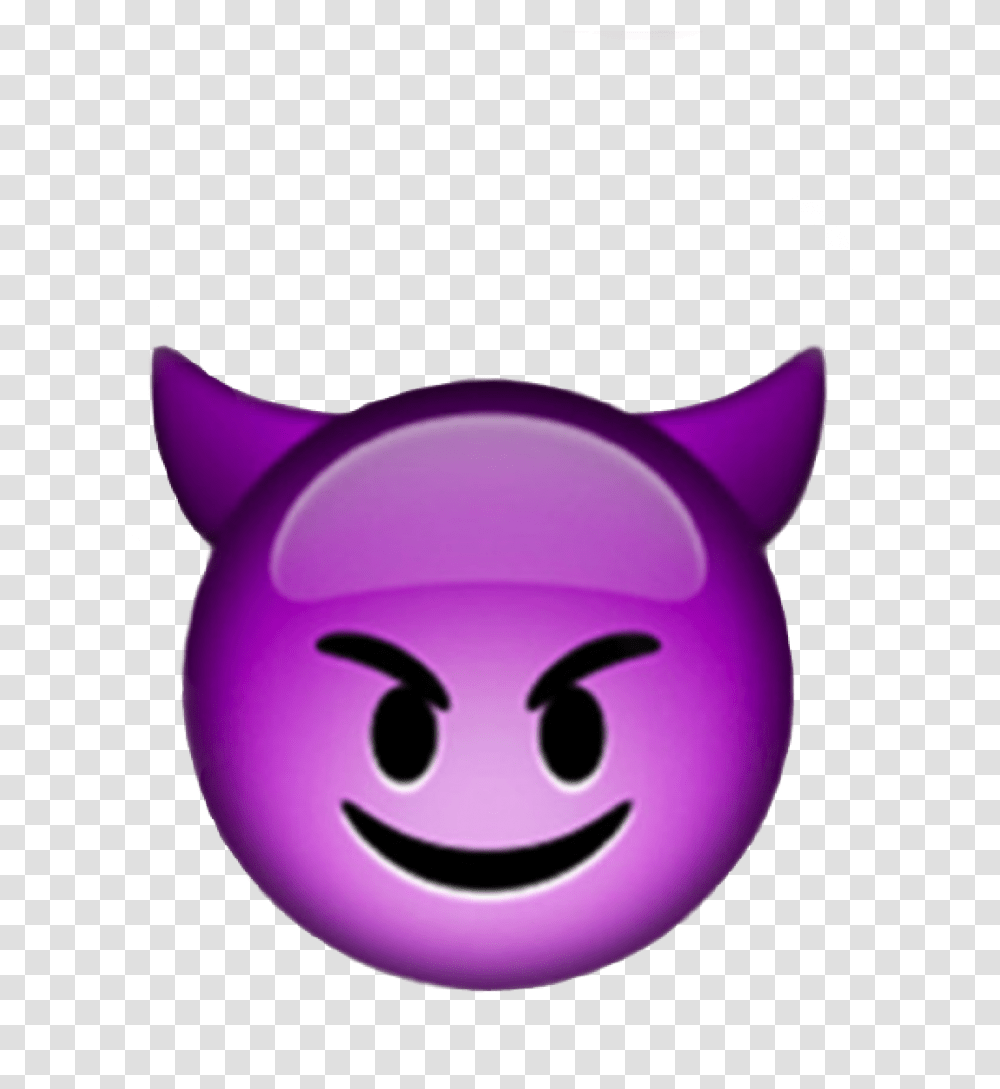 Emoji Iphone Face Devil Demon Emojiiphone Iphoneemoji Devil Emoji, Piggy Bank Transparent Png