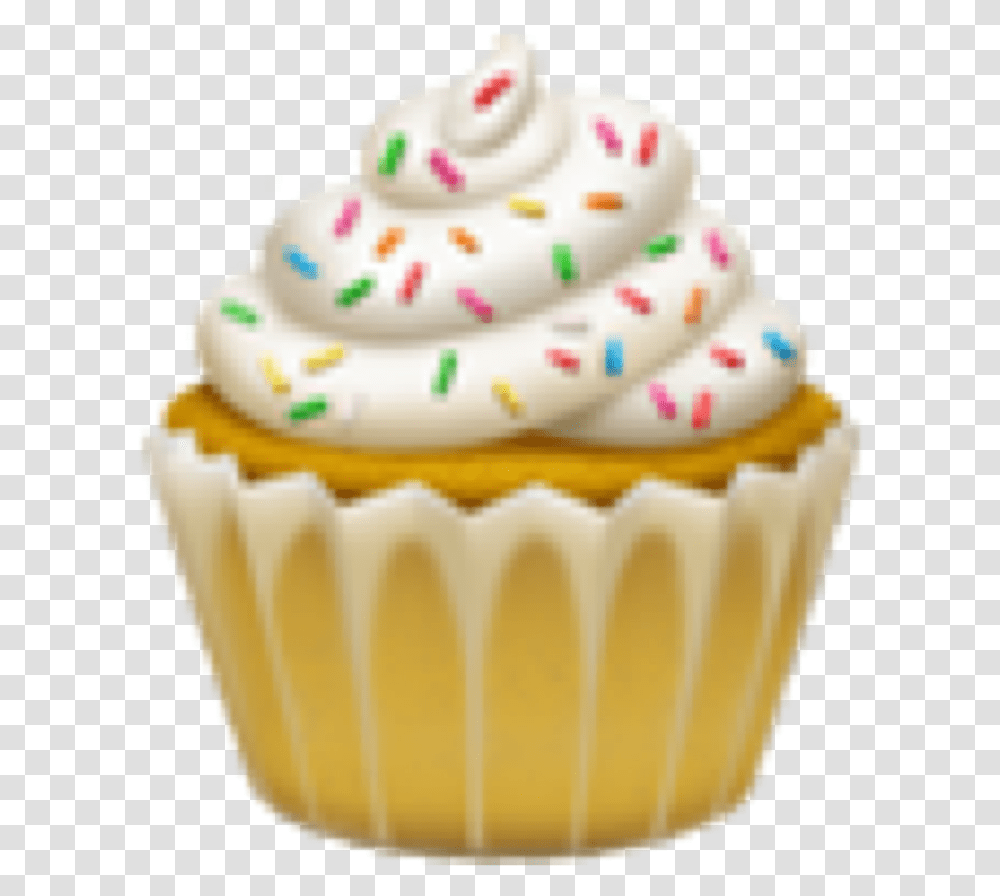 Emoji Iphone Iphoneemoji Cupcake Freetoedit Cupcake, Cream, Dessert, Food, Creme Transparent Png