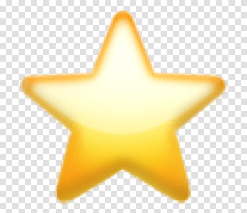 Emoji Iphoneemoji Star Staremoji Stella Star, Symbol, Star Symbol, Fungus Transparent Png