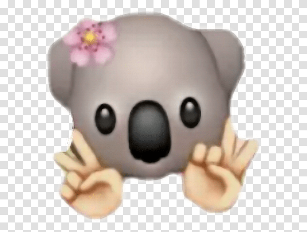 Emoji Italy Mani Fiore Koala Freetoedit Teddy Bear, Plush, Toy, Pillow, Cushion Transparent Png