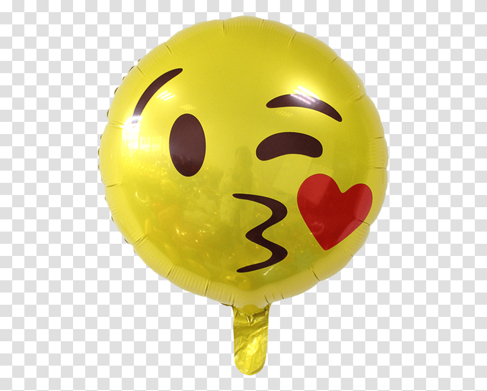 Emoji Kiss Globos Emoji Besos, Balloon Transparent Png