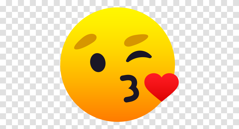 Emoji Kissing Face Kiss Emoji, Tennis Ball, Text, Plant, Food Transparent Png
