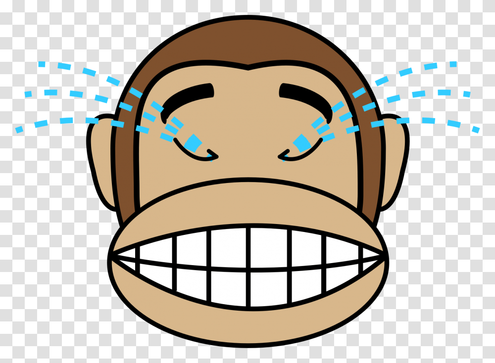 Emoji Laughing Monkey Face Emoji, Label, Coffee Cup, Pottery Transparent Png