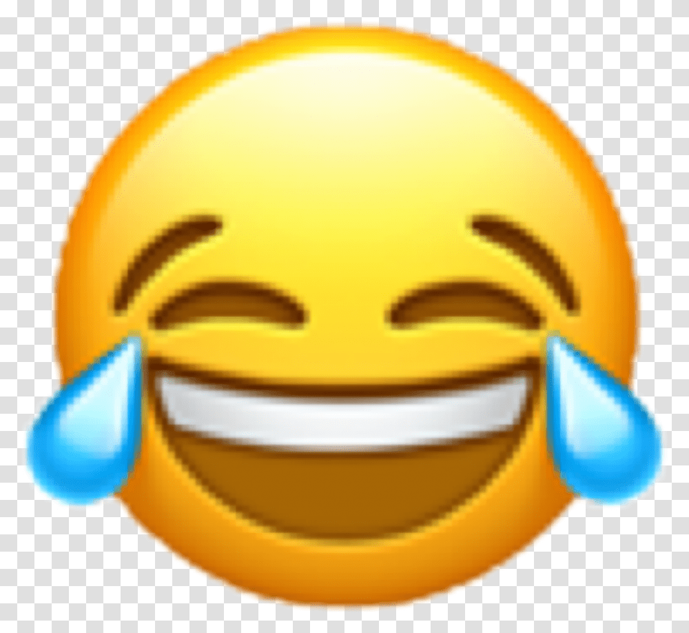 Emoji Lol Laughs Laughing Freetoedit, Label, Hardhat, Helmet Transparent Png