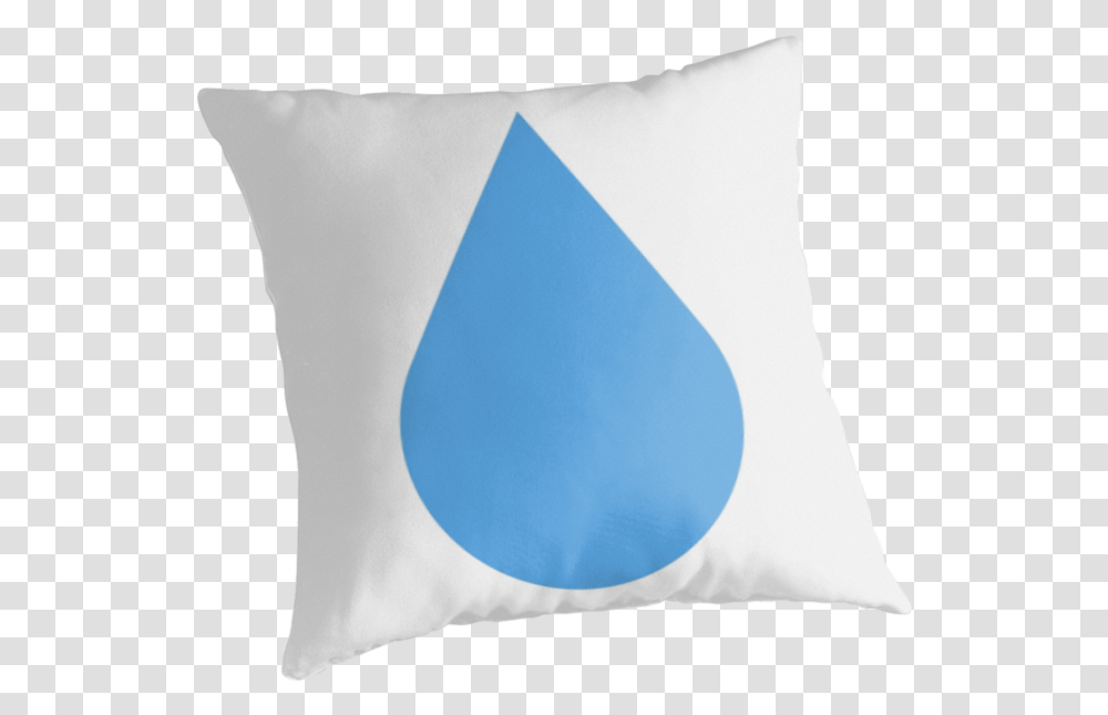 Emoji Meaning Water Drops Cushion, Pillow Transparent Png