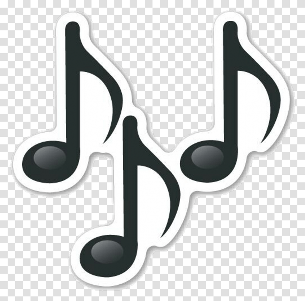 Emoji Nota Musical Download Emoji Nota Musical, Hook, Scissors, Blade, Weapon Transparent Png