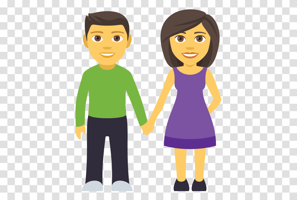 Emoji Of Couple Taco John's Street Taco Emojis, Hand, Person, Human, Holding Hands Transparent Png